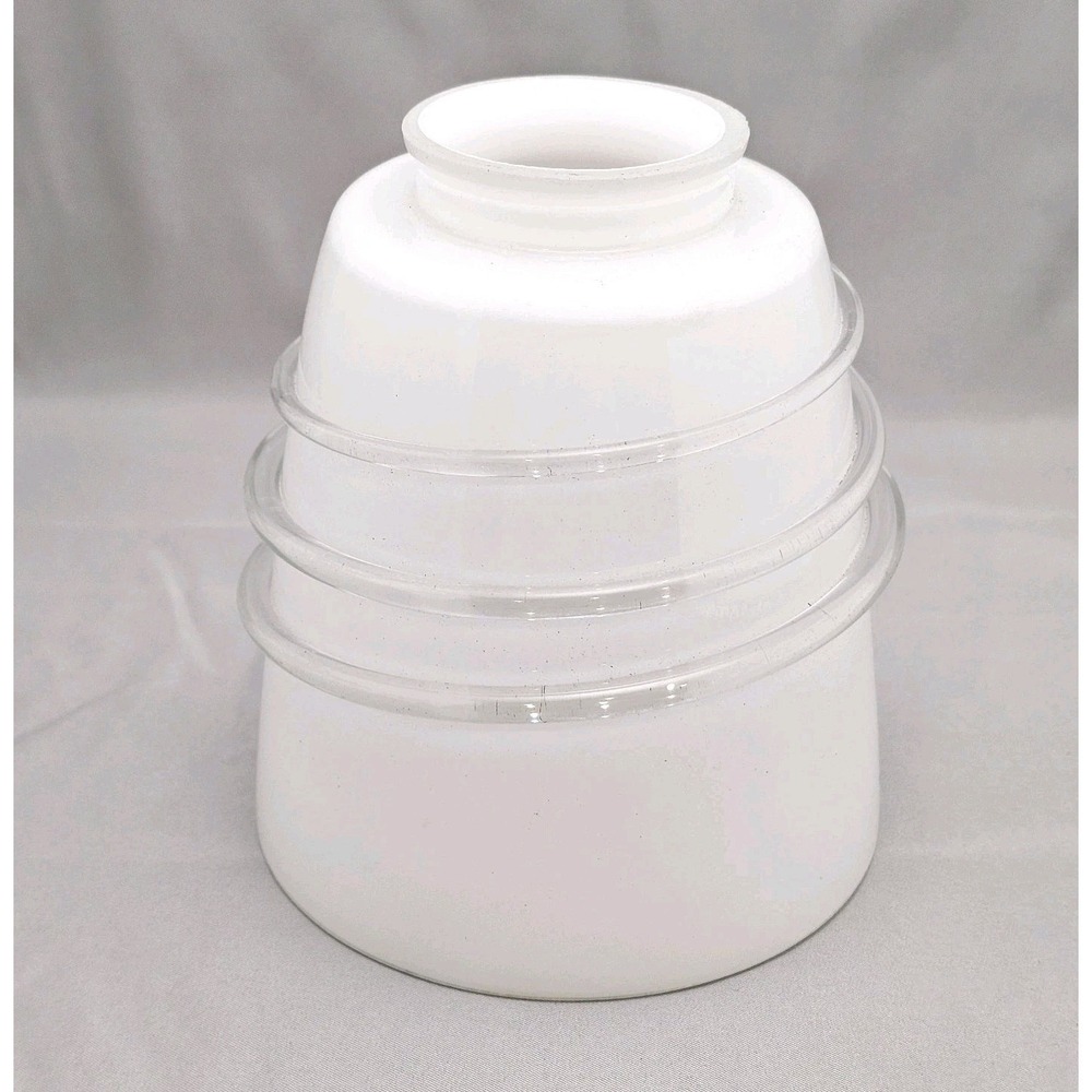 Retro Vintage Art Deco/Mid-Centry Style Milk Glass Pendant Light Shade